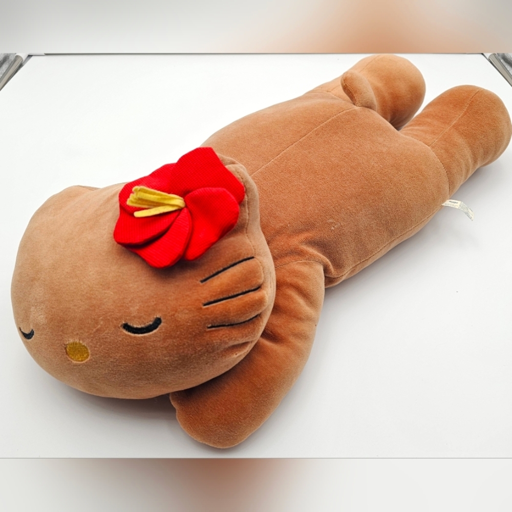 Sanrio Hello Kitty Sleeping Hawaiian Plush 2005 Tropical Tan